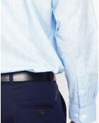 Chemise 100% Lin Alexandre bleu ciel