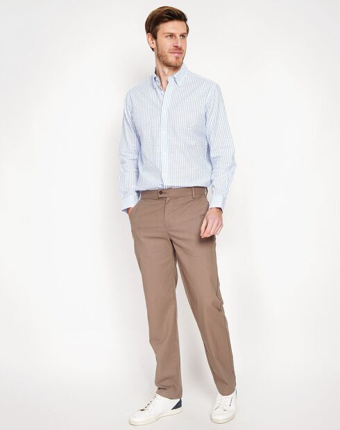 Joseph himmelblaues Hemd aus Leinenmischung