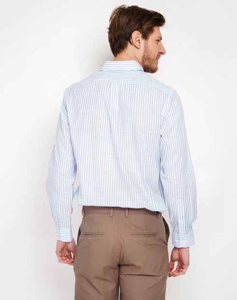 Chemise en Lin mélangé Joseph bleu ciel