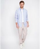Chemise en Lin mélangé Joseph bleu marine