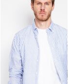 Chemise en Lin mélangé Joseph bleu marine