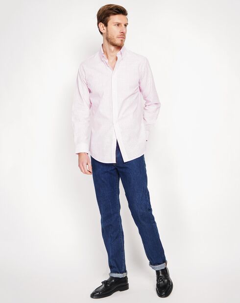 Joseph overhemd van roze linnenmix