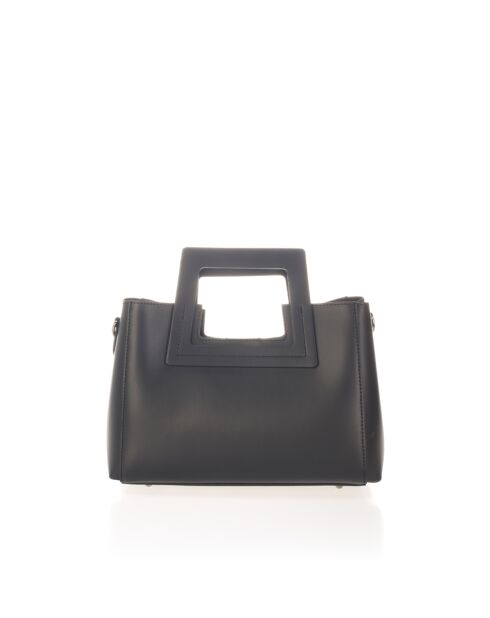 Anthea schwarze Lederhandtasche - 32x11x20 cm