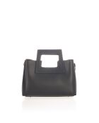 Sac à main en Cuir Anthea noir - 32x11x20 cm