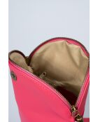Sac bandoulière en cuir Agata fuchsia - 24x 4x 18 cm