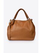 Sac en cuir Drew cognac - 33x 16x 28 cm