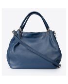 Sac en cuir Drew bleu - 33x 16x 28 cm