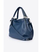 Sac en cuir Drew bleu - 33x 16x 28 cm