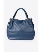 Sac en cuir Drew bleu - 33x 16x 28 cm