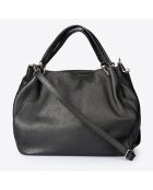 Sac en cuir Drew noir - 33x 16x 28 cm