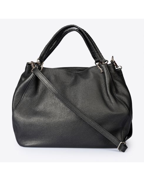 Sac en cuir Drew noir - 33x 16x 28 cm