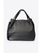 Sac en cuir Drew noir - 33x 16x 28 cm