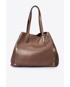 Sac en cuir Sonia marron - 39x 20x 29 cm
