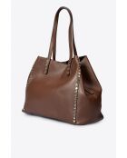 Sac en cuir Sonia marron - 39x 20x 29 cm