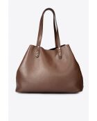 Sac en cuir Sonia marron - 39x 20x 29 cm