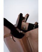 Sac en cuir Sonia marron - 39x 20x 29 cm