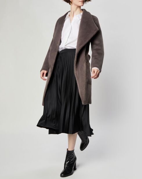 Manteau en Fausse Fourrure Carla zinc