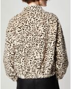 Blouson en Fausse Fourrure Comma léopard beige/marron