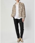 Blouson en Fausse Fourrure Comma léopard beige/marron