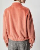 Blouson en Fausse Fourrure réversible Comma saumon