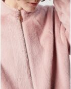 Blouson en Fausse Fourrure réversible Comma saumon