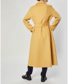 Manteau 100% Laine Lou 1 ocre