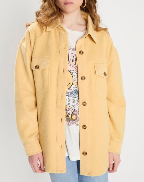 Veste douce Shaket jaune