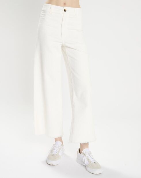 Pantalon en Velours côtelé Free Fall Cord écru