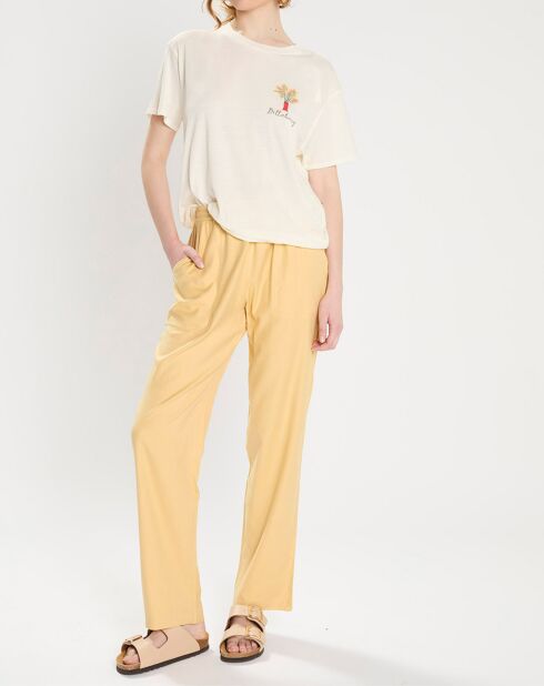 Pantaloni Beachy Keen giallo sabbia