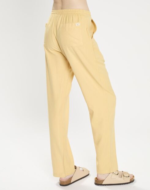 Pantaloni Beachy Keen giallo sabbia