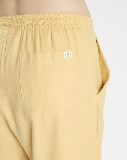 Pantaloni Beachy Keen giallo sabbia