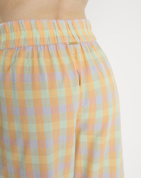 Pantaloni 7/8th multicolor vichy Into You