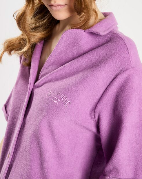 Chemise en éponge violette