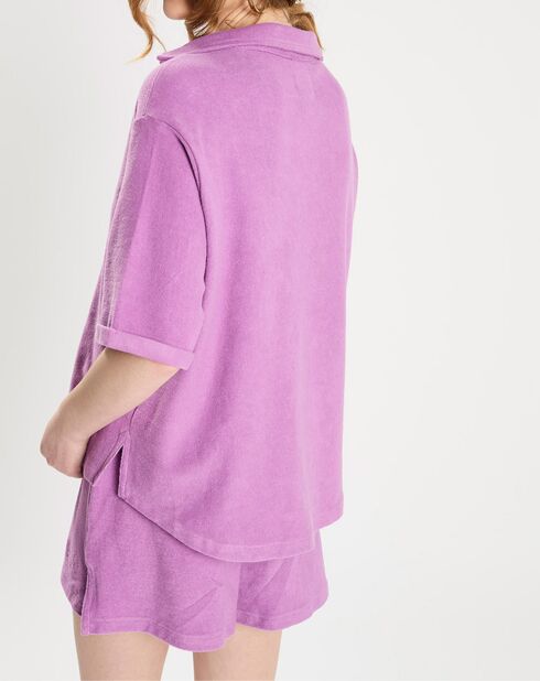 Chemise en éponge violette