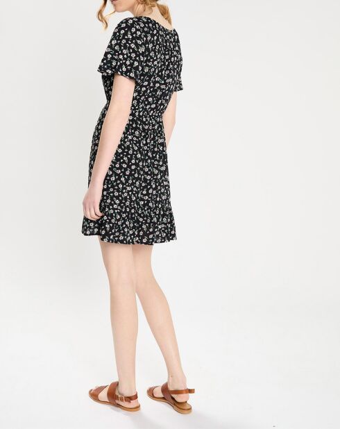 Robe Day Trippin fleurs noire