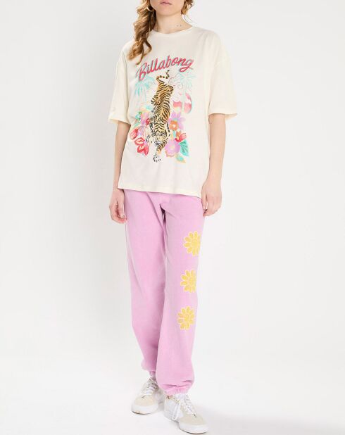 T-Shirt Easy Tiger écru/multicolore