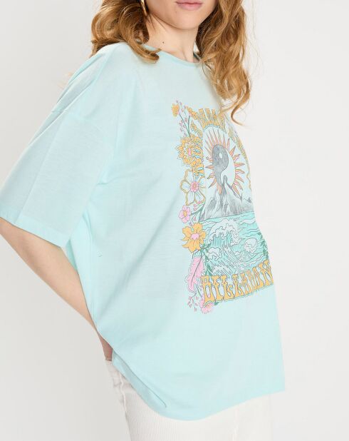 Day Dream Away Hellblaues Oversize-T-Shirt