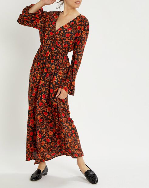 Robe longue Portefeuille Love Sun multicolore