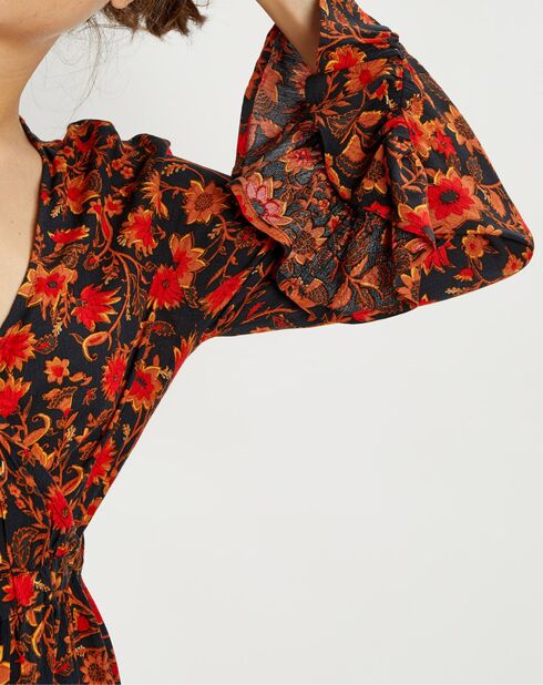 Robe longue Portefeuille Love Sun multicolore