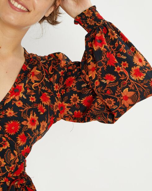 Robe longue Portefeuille Love Sun multicolore