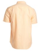 Chemise droite en Lin & Coton Colins orange clair