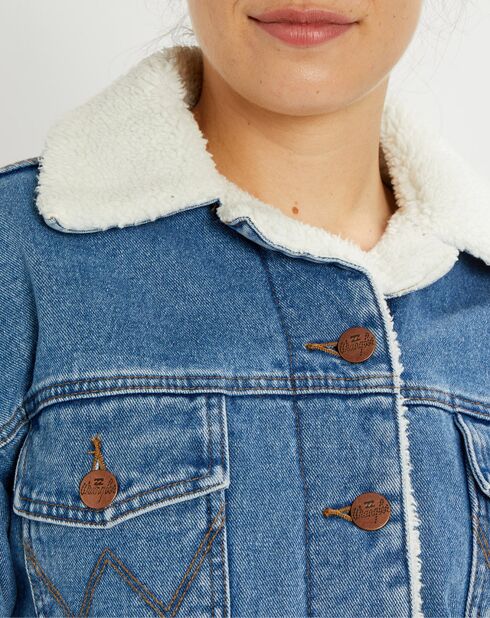 Veste en Jean Billabong x Wrangler Ride On Jacket bleue