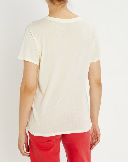 T-Shirt Sunset Block écru