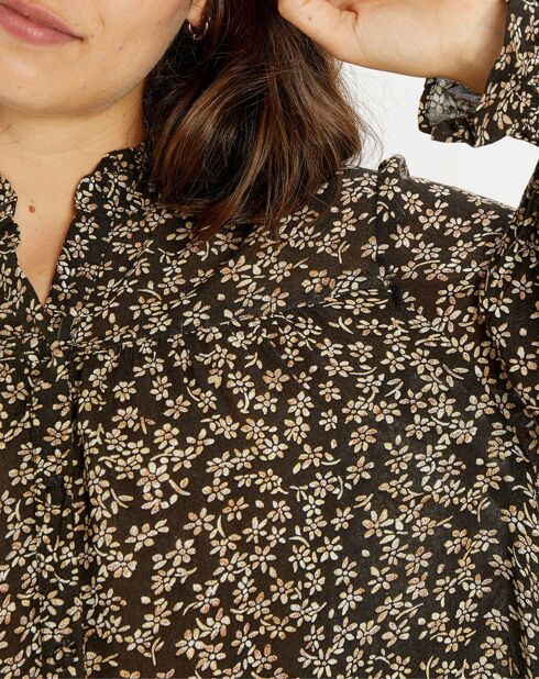 Blouse By Night imprimé noir/multicolore