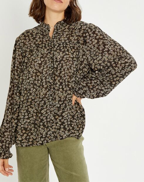 Blouse By Night imprimé noir/multicolore