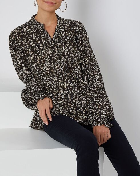 Blouse By Night imprimé noir/multicolore