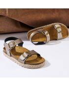 Mules Inès bronze