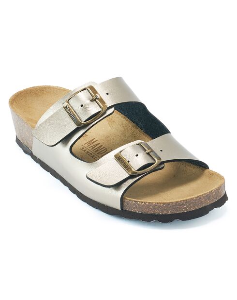 Carla bronzen pantoffels