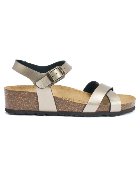 Sara bronzen sandalen