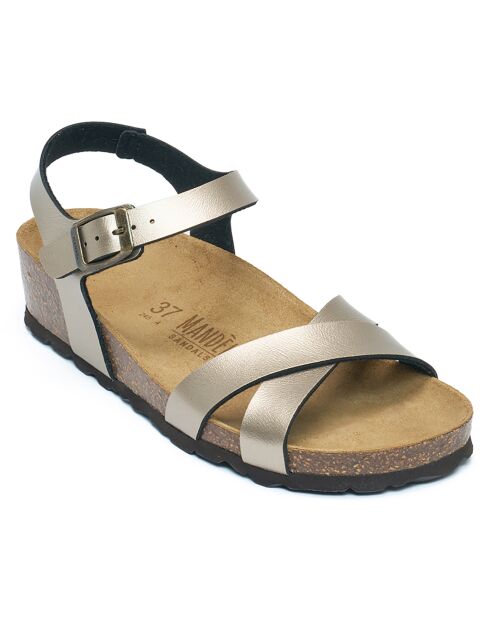 Sara bronzen sandalen